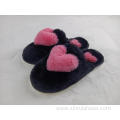 house slipper women fur slippers peach hearts
